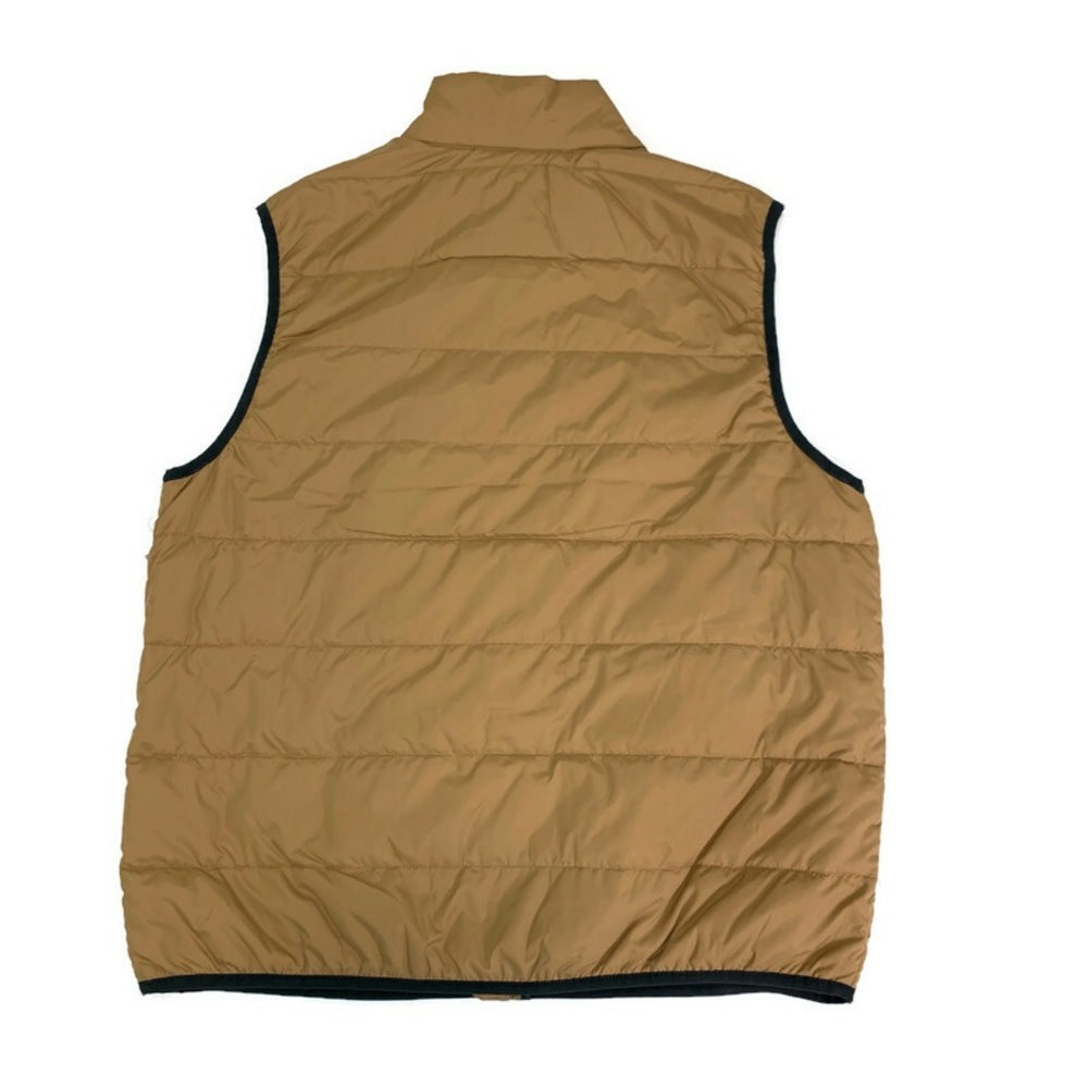 Men’s Free Country Puffer Vest Size L Bronze Bark Zippered Pockets Stand Collar - Picture 3 of 9